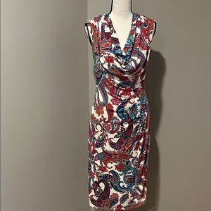 Lauren Ralph Lauren Vibrant Paisley Midi Dress